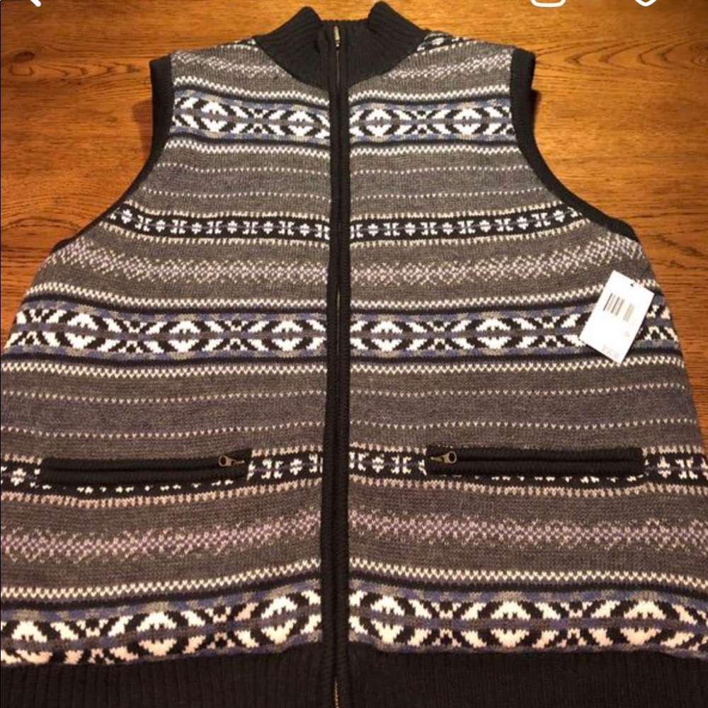 Men’s reversible Nordic vest